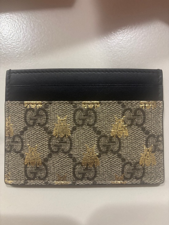 Gucci Accessories - Gucci GG bee canvas cardholder